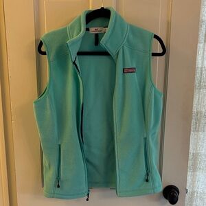 Vineyard Vines Teal Fleece Vest